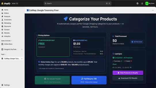 CatMap: Google Taxonomy Fixer screenshot