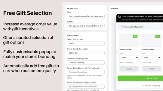 Behaviour Discount/Magic Links screenshot