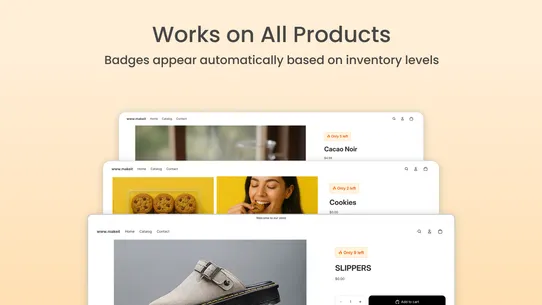 BadgeIt: Low Stock Badge screenshot