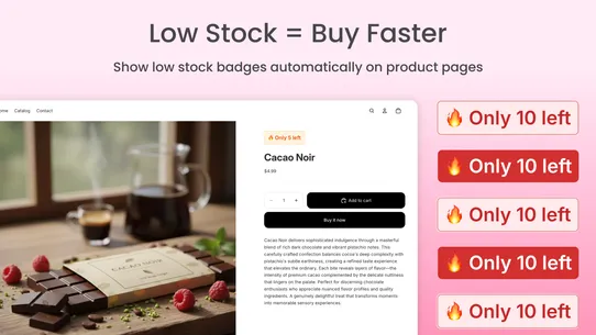 BadgeIt: Low Stock Badge screenshot