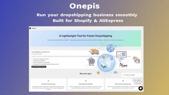 Onepis‑AliExpress Dropshipping screenshot