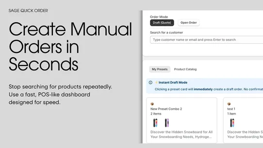 Sage Quick Order screenshot