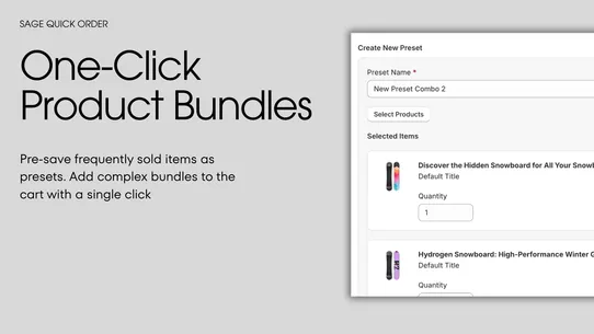 Sage Quick Order screenshot