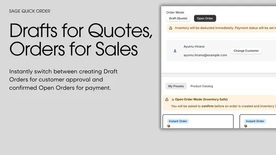 Sage Quick Order screenshot