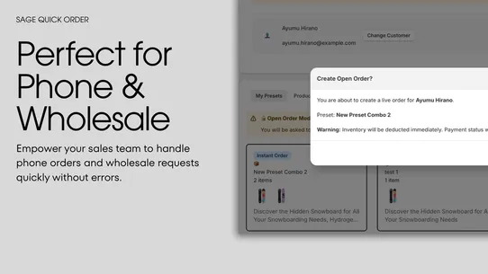 Sage Quick Order screenshot
