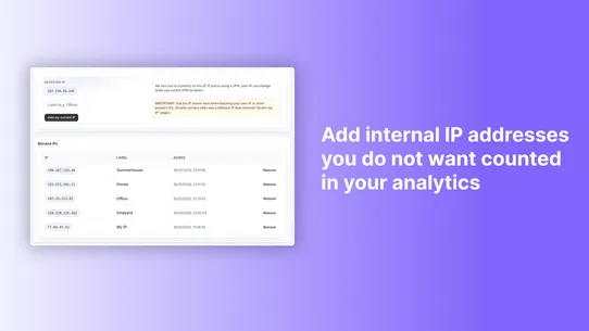 Cleaner Analytics: Block bots screenshot