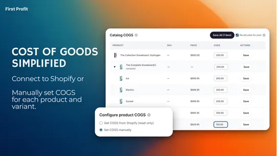 First Profit – AI Analytics screenshot