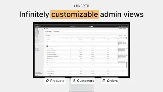 Ungrid | Custom Admin Views screenshot