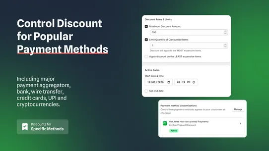 Oak Prepaid Discount screenshot