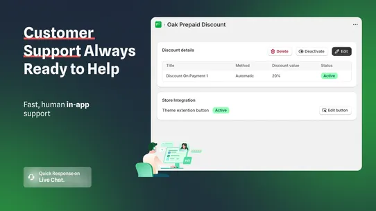 Oak Prepaid Discount screenshot