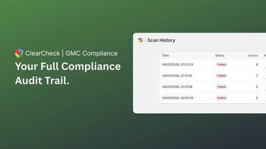 ClearCheck | GMC Compliance screenshot