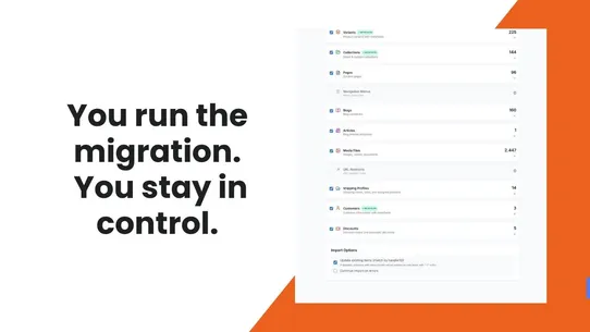Movely ‑ Store Migration screenshot