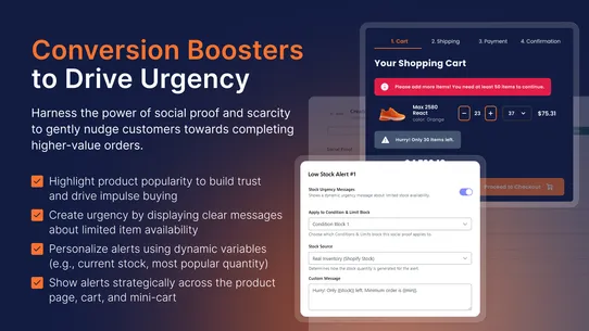 Commetiq Order Limits Quantity screenshot