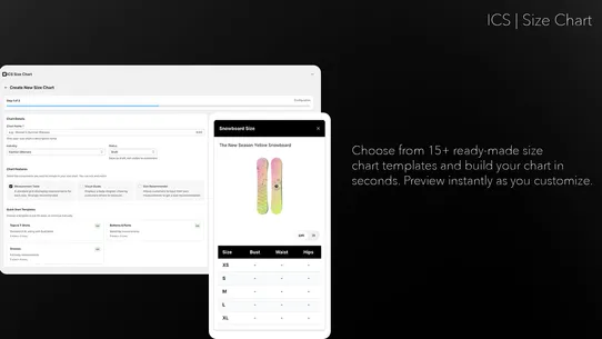 ICS Size Chart screenshot