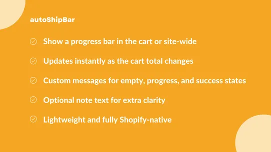 autoShip | Free Shipping Bar screenshot