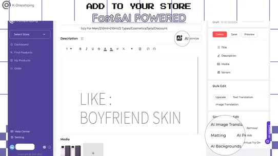 K‑Dropshipping screenshot