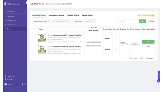 K‑Dropshipping screenshot