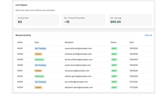 Wismo | Where is My Order? screenshot