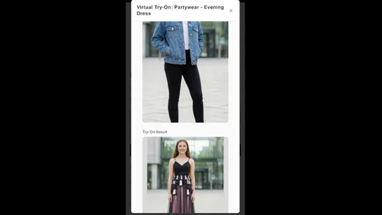 A&amp;A Virtual Try‑On screenshot