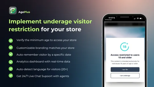 AgePlus ‑ Age Verification 18+ screenshot