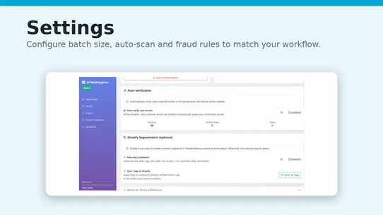 GTMailHygiene screenshot