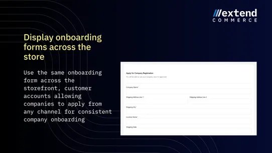 Extend B2B Onboarding screenshot