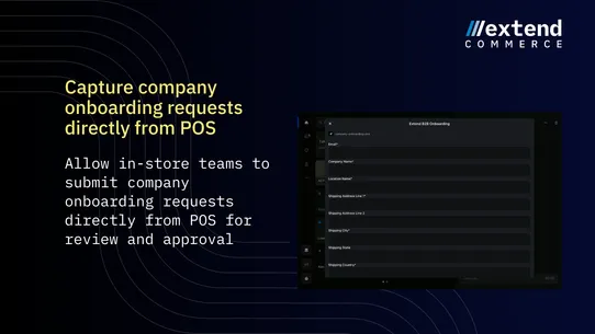 Extend B2B Onboarding screenshot