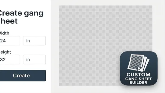 Custom Gang Sheet App screenshot
