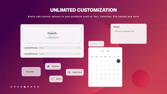 Globo Product Options, Variant screenshot