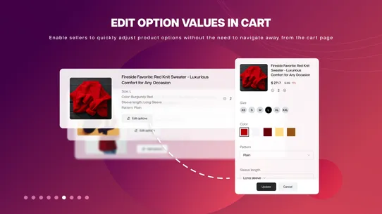 Globo Product Options, Variant screenshot