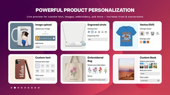 Globo Product Options, Variant screenshot