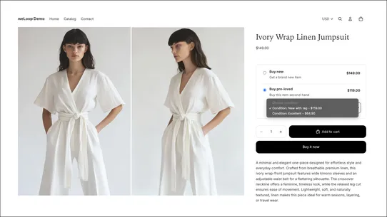 Weloop Recommerce for Fashion screenshot