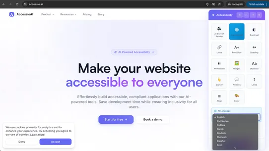 AccessioAI ‑ AI Accessibility screenshot