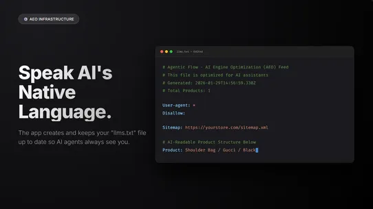 Agentic Flow: Metafields &amp; AEO screenshot