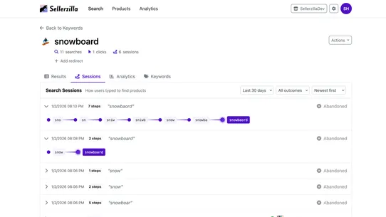 Sellerzilla screenshot