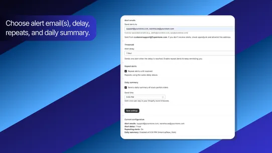 FP1 – Partial Fulfillment Flag screenshot