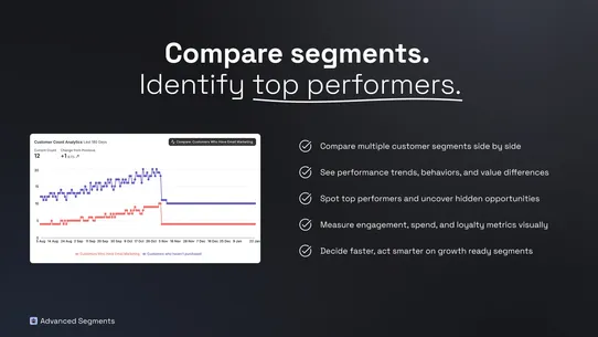 Advanced Customer Segments screenshot