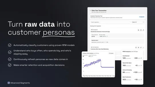 Advanced Customer Segments screenshot