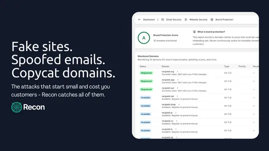 Recon Brand Protection screenshot