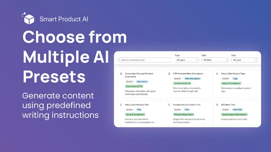BB AI Product Description screenshot