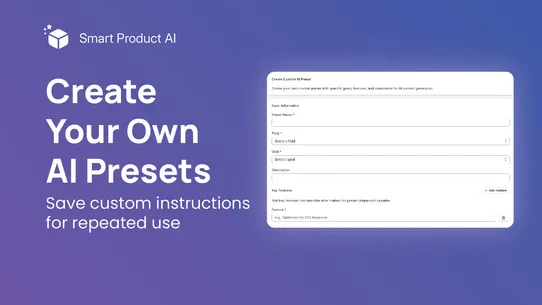 BB AI Product Description screenshot