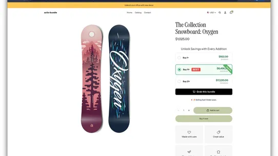 Actix Bundles Quantity Breaks screenshot