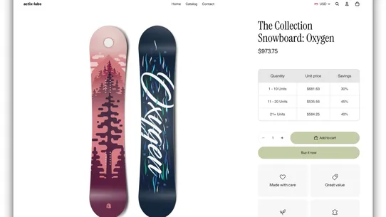 Actix Bundles Quantity Breaks screenshot