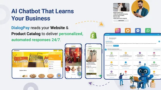 DialogPay WhatsApp AI Orders screenshot