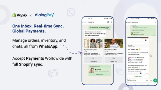 DialogPay WhatsApp AI Orders screenshot