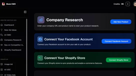 Muze AI CMO for Ads screenshot