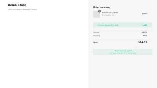 TierForge ‑ Tiered Bundles screenshot