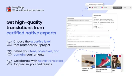 LangShop AI Language Translate screenshot