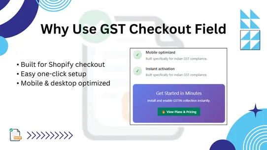 Checkout GST Number Field screenshot