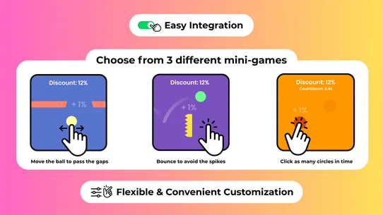 PlayWin Discount Game Popup screenshot